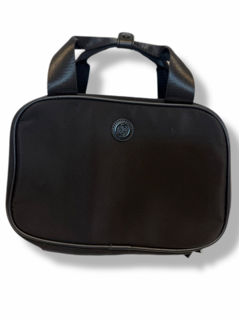 Joan & David Black Hanging Travel Toiletry Bag Cosmetic Organizer Multi Pocket